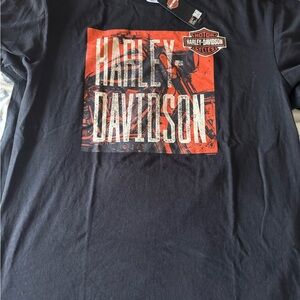 Adidas Black and Orange Short Sleeve Tee